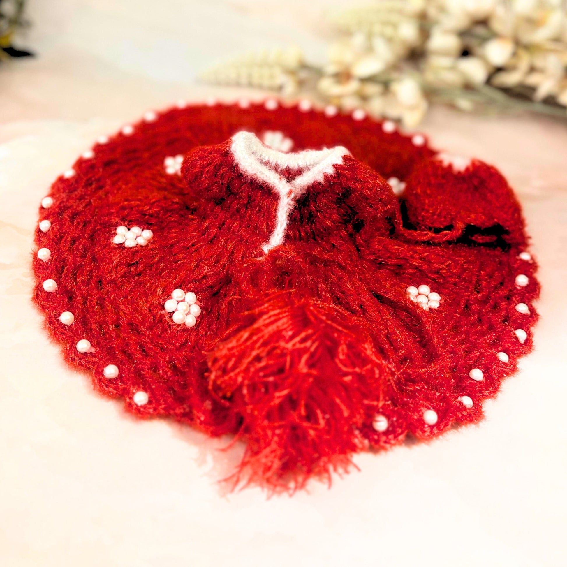 Lalvastra Woollen Laddu Gopal Dress