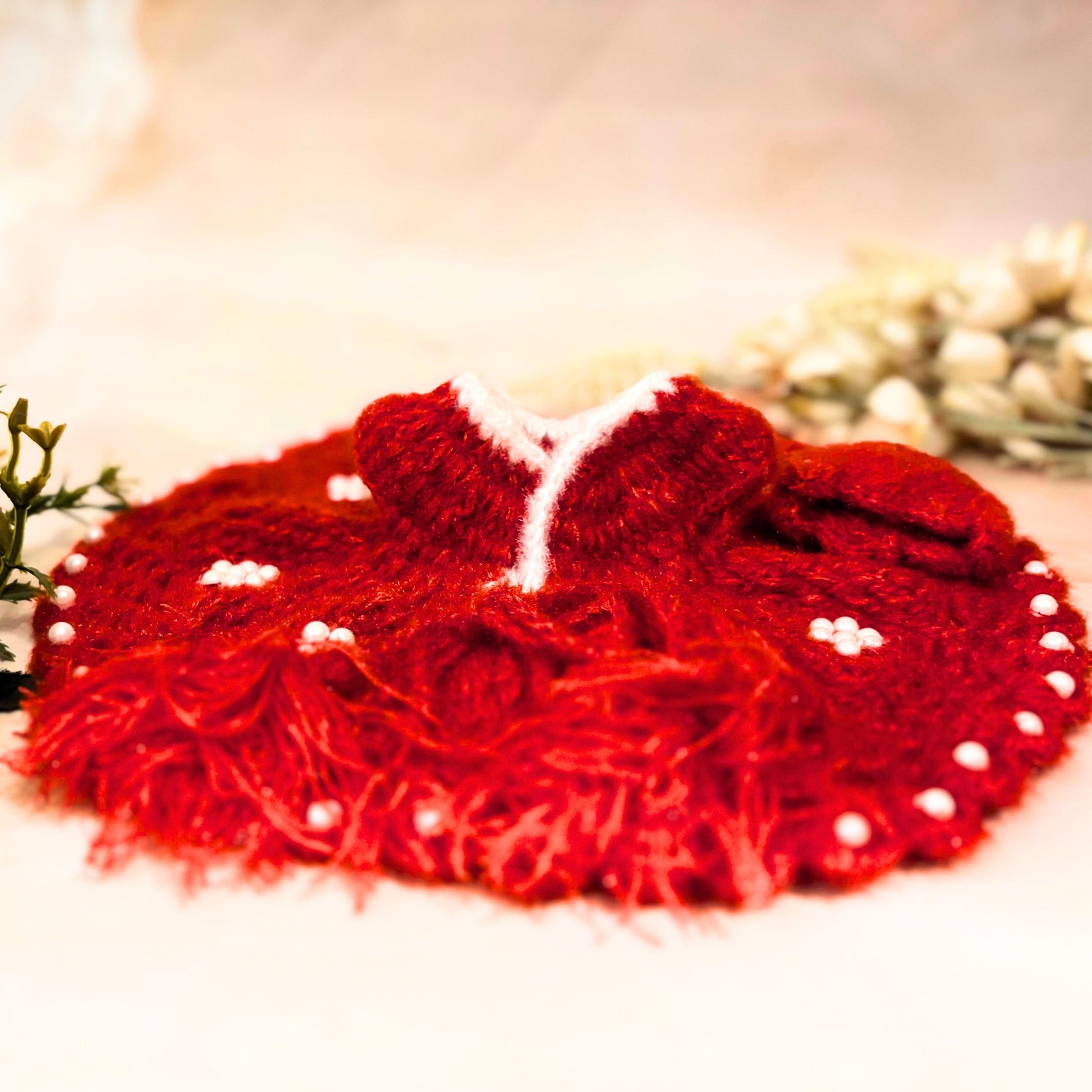 Lalvastra Woollen Laddu Gopal Dress