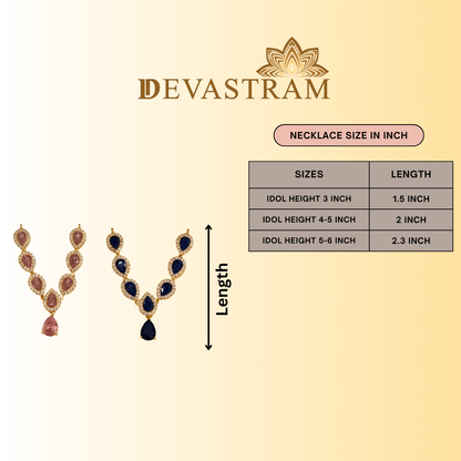 Neelam Kusum Necklace Set (Pack of 2)