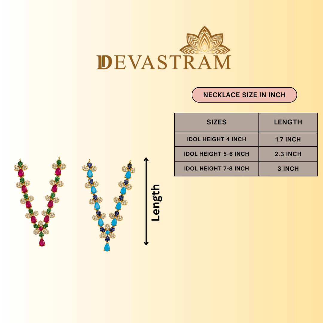 Shubh Neel Kusum Necklace Set (Pack of 2)
