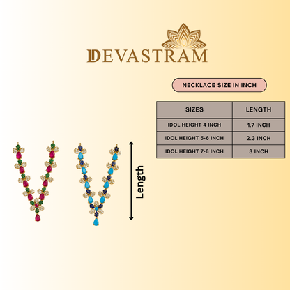 Shubh Neel Kusum Necklace Set (Pack of 2)