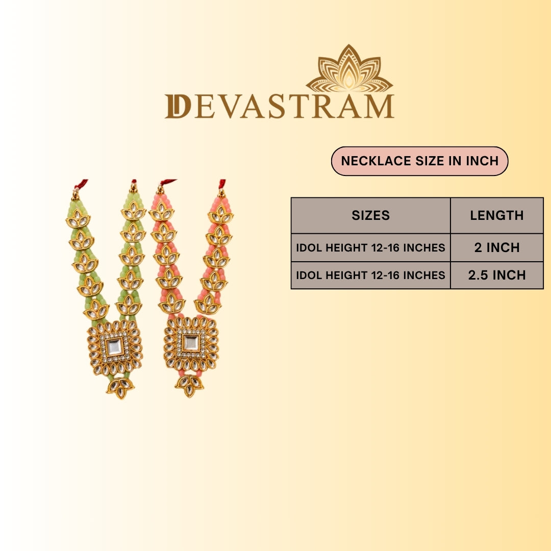 Kamal Kundan Necklace Set(Pack of 2)