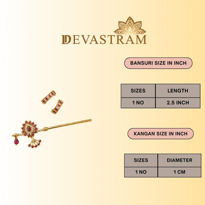 Ruby Rang Basuri Shringar Set