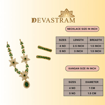 Hariyali Shringar Necklace Kangan Set