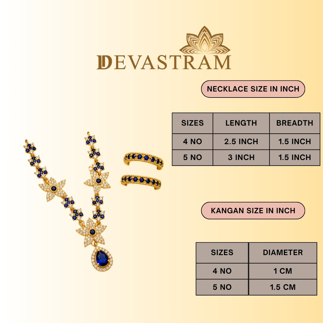 Neel Madhav Necklace Kangan Set