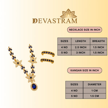 Neel Madhav Necklace Kangan Set