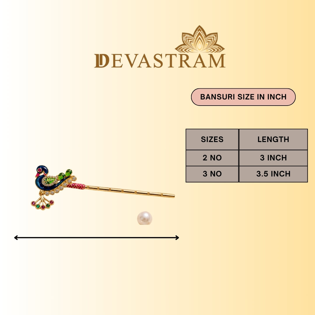 Mayur Navratna Laddu Gopal Bansuri