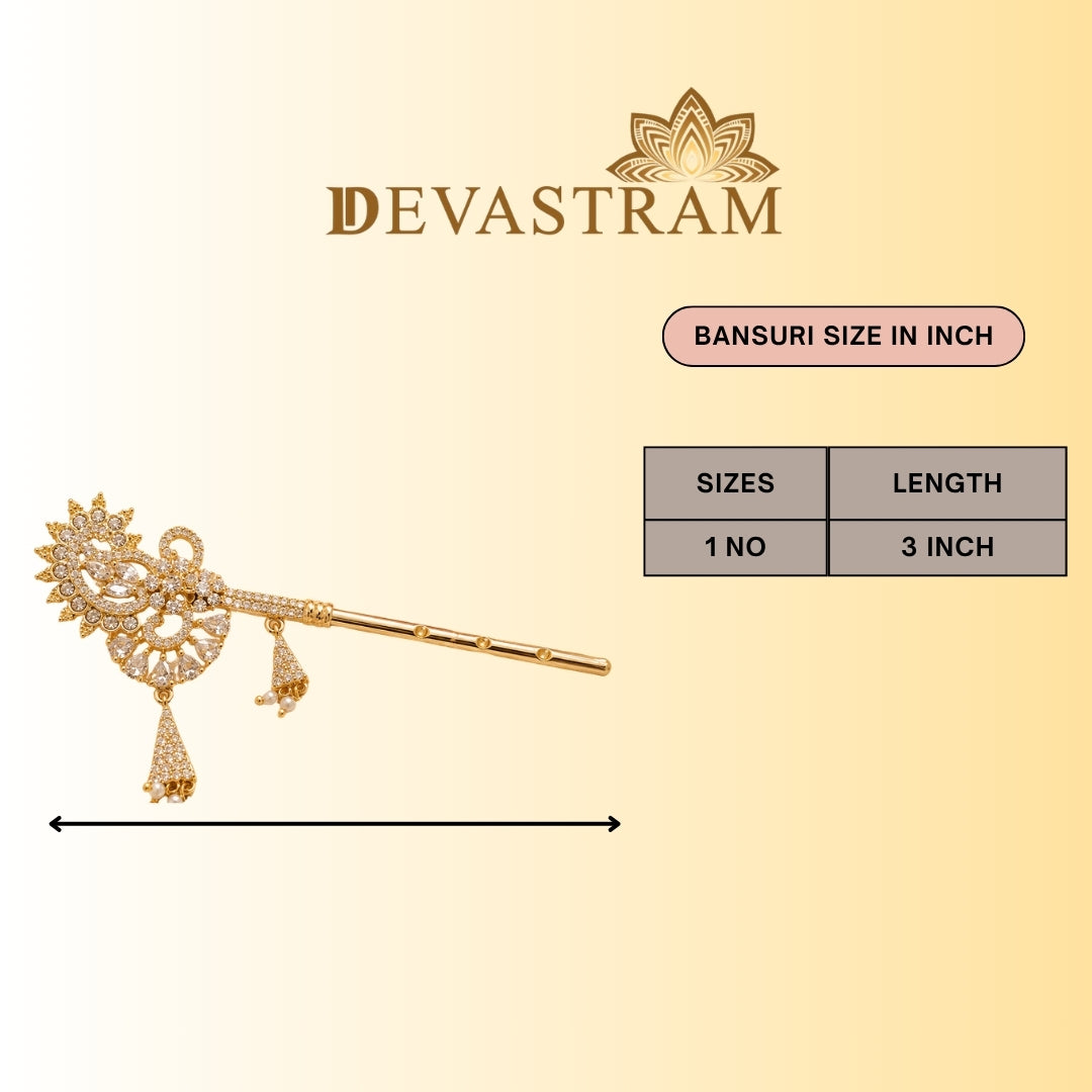Shwett Rang Laddu Gopal Bansuri